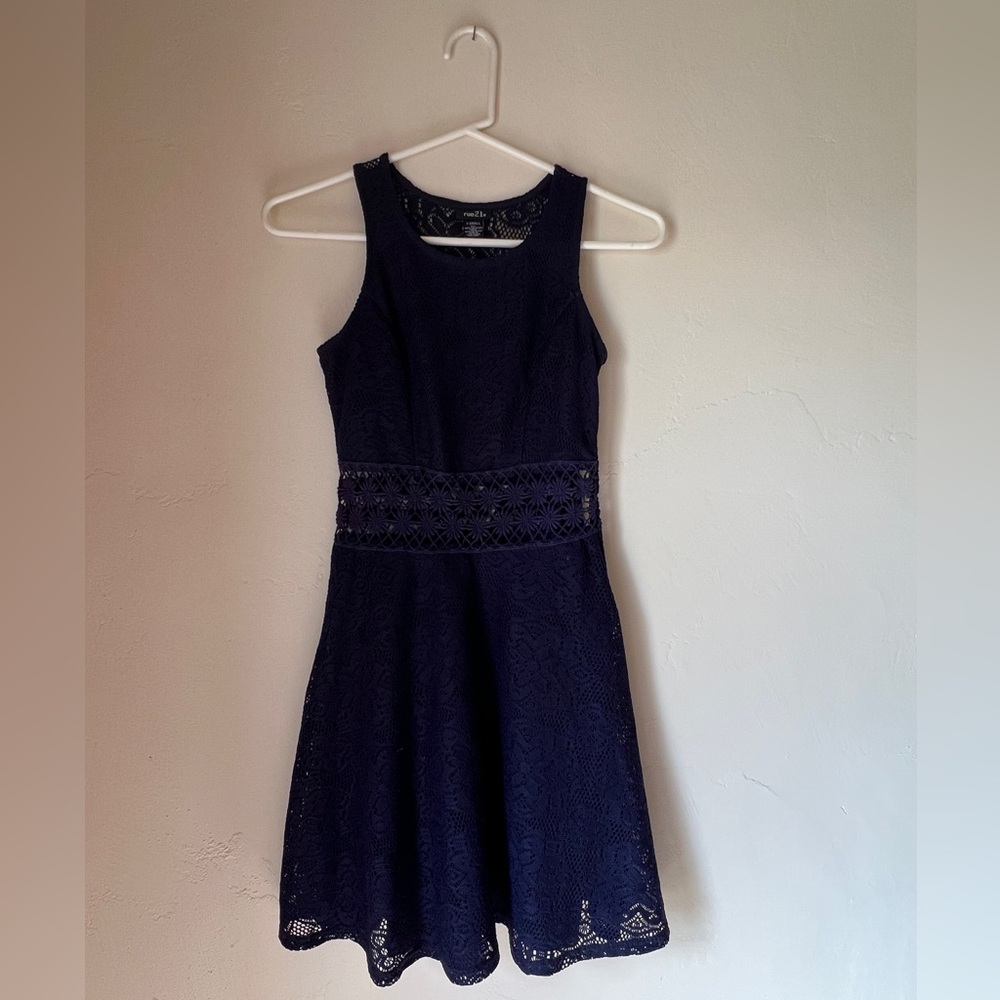 Blue Skater Dress
